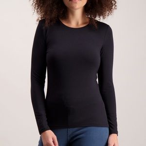 Black long sleeve top